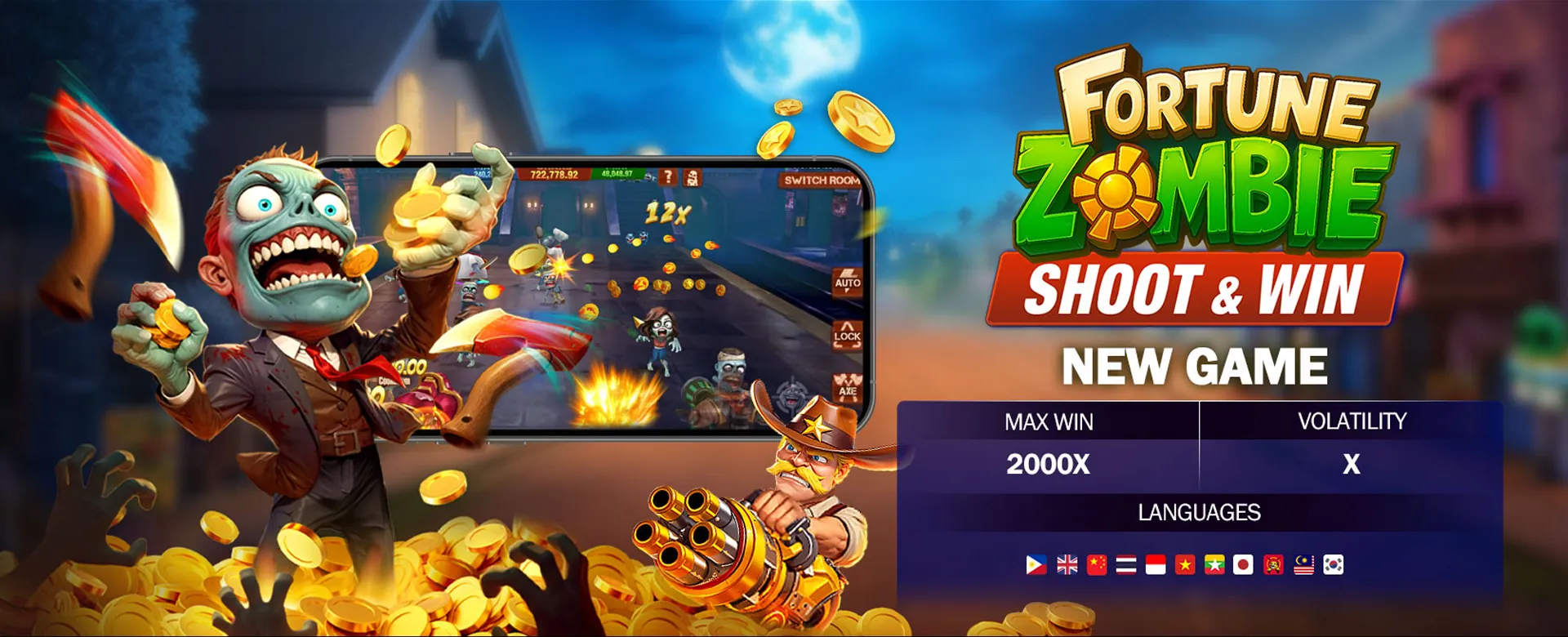 Exciting ph333 Arcade Games with Gold and Black Theme